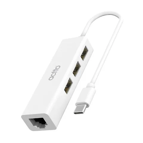 멀티허브 USB 3포트 C타입멀티포트 유선랜카드허브 (WFK0O6H)