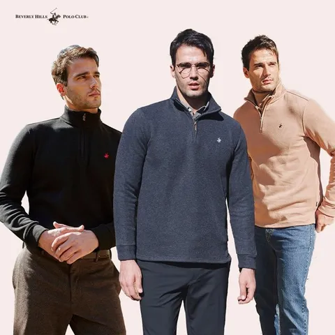 [프리미엄]비버리힐즈폴로클럽! 기모 하프 집업 3종, 남성