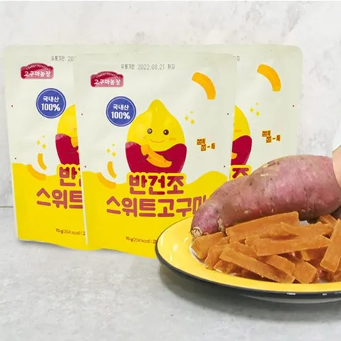 고구마농장 반건조 스위트 고구마 70g 10개
