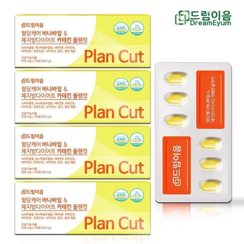 드림이음 혈당케어 바나바잎 체지방 다이어트 카테킨 플랜컷 혈당 다이어트 4박스 4개월분