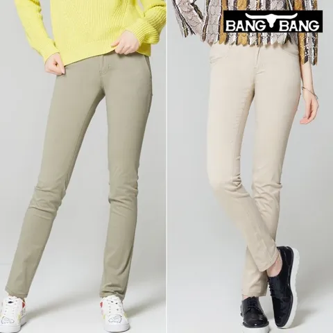 [뱅뱅] 여성 미라클에어 스판팬츠 2종세트