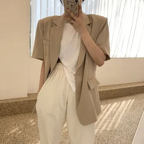 쥬디제이 린넨자켓 여름자켓 여자린넨자켓 마자켓 (WFI04F6)