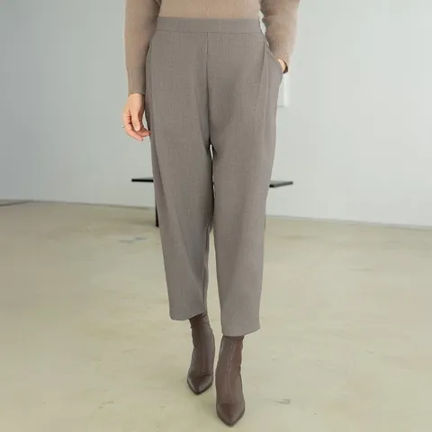 엄마옷 마담4060 클래씨마담 다트슬림와이드팬츠-QPN2511040-