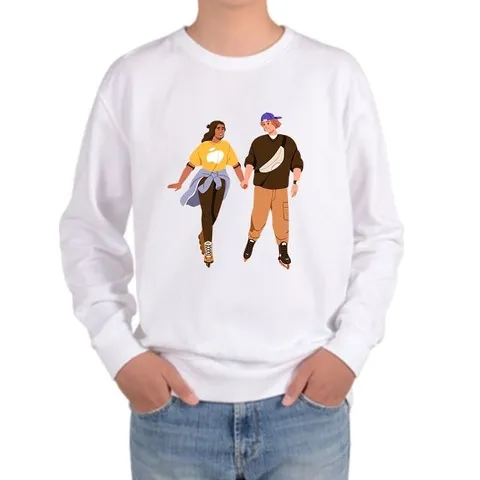 오트밀 맨투맨 롤러스케이트 커플데이트 실내놀이 (WFG2SKG)