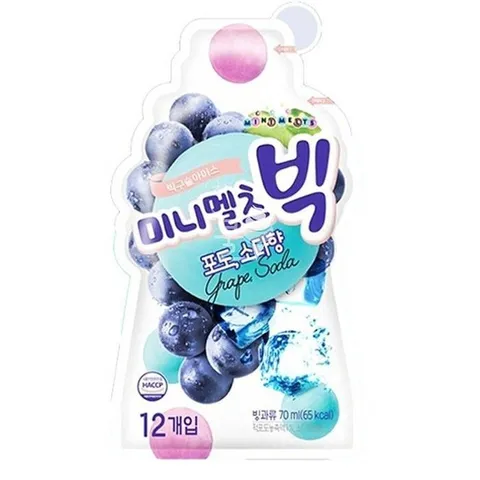 미니멜츠 빅구슬 포도 24개 미니멜츠 구슬 아이스 크림 포도아이스크림 빅구슬아이스크림 소다아이스크림