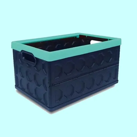 폴딩 캠핑박스 접이식 테이블박스 46L 민트 컬러 (WFK8YI8)