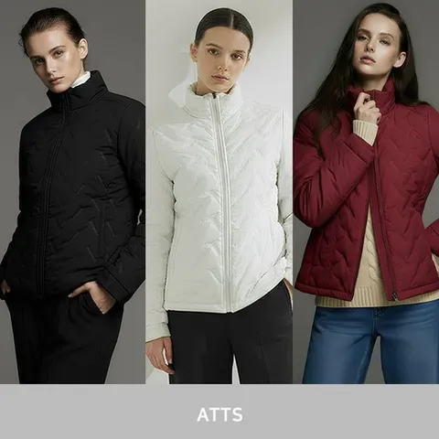 [ATTS] 엣츠 25FW 고주파  윈터 방풍 중량 패딩 재킷 1종, 여성