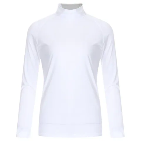 베이직 여성 골프웨어 하프넥 긴팔 티셔츠 LB-WSH-0881-화이트