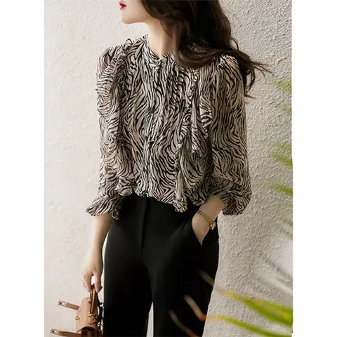 [플로레센스]블론디셔링프릴블라우스