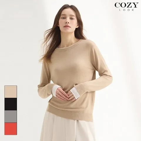 [COZYLOOK] 여성 레이어드 간절기 니트 4종 택1