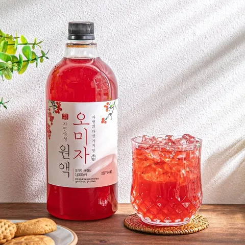 자연숙성 저온추출 오미자 원액 1000ml 2병