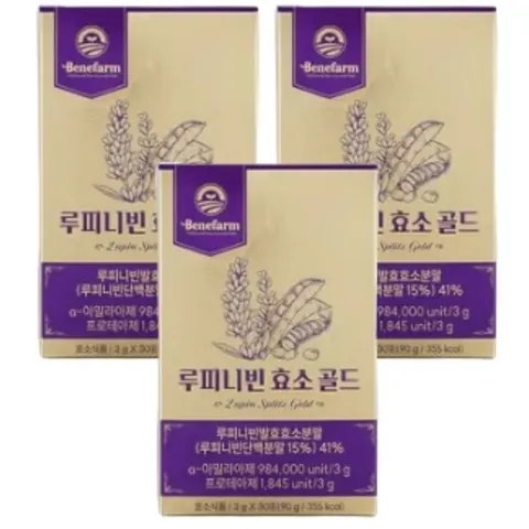 베네팜 루피니빈 효소 골드 30포 x 3박스