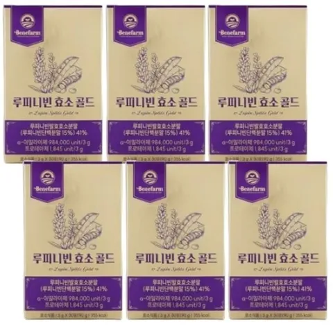 베네팜 루피니빈 효소 골드 30포 x 6박스