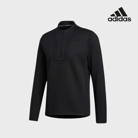 아디다스골프 남성 하프집업 긴팔 티셔츠 블랙 FS6848