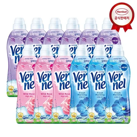 버넬 고농축 섬유유연제 900ml 12개