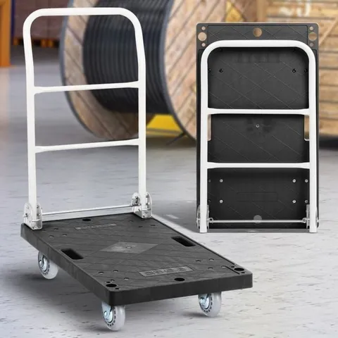 검정사각대차수입인라인중 핸드카트 시장마트 손수레 (WE79326)