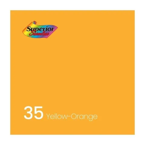 촬영 스튜디오 배경지 2.7 x 11m(35 Yellow Orange) (WFFH6DP)