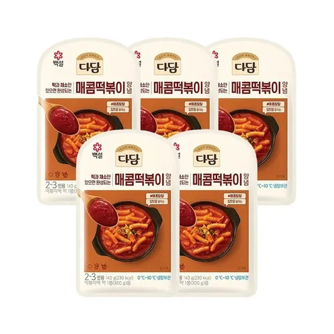 다담 매콤떡볶이 양념 140g x5개