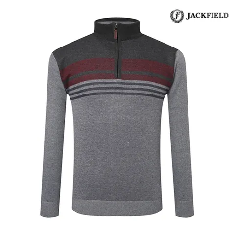 [잭필드]바스티 반집업 티셔츠 그레이