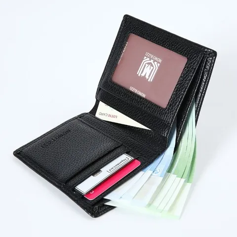 DKMO_1104-2 슬림 중지갑 가죽지갑 명함지갑 직