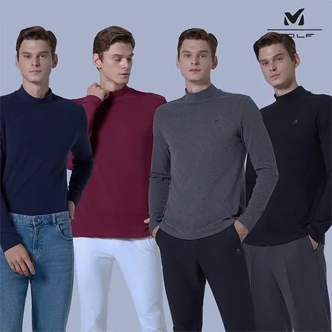 밀레골프 25FW 최신상! 더블 웜 양면기모 모크넥 4종, 남성