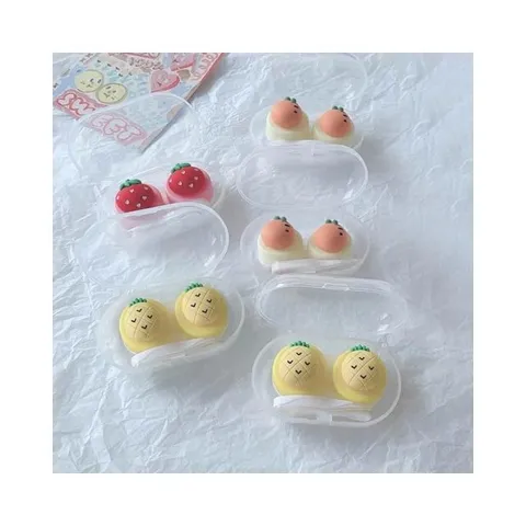 고품질 과일 렌즈통 렌즈보관함 여행용 렌즈 렌즈통 (WFK78QI)