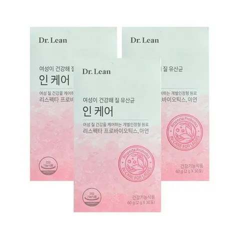 닥터린 인케어 질건강 유산균 리스펙타 2g x 30포 3박스 SDL