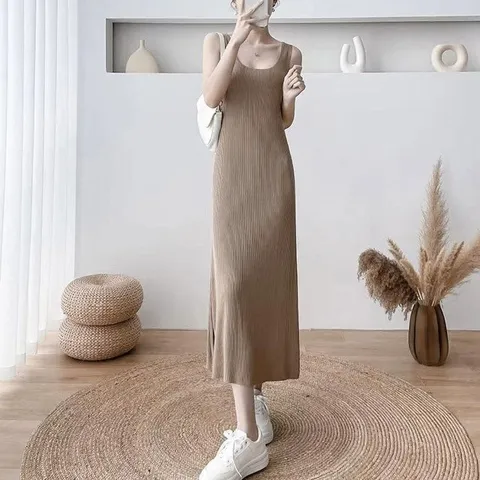 워싱톤쇼핑 여신 휴가 여름 하객룩 골지 슬리브 (WFH78I2)