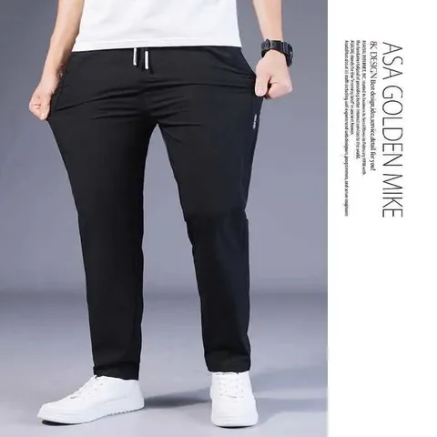 남성 2컬러 쿨원단 캐주얼 여름바지 아이스 롱팬츠 (WFIE7M4)