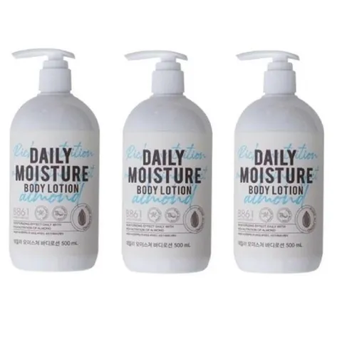 [노브랜드] 노 브랜드 데일리 모이스처 바디로션500mlx3 Nobrand  피부속수분 시어버터 스위트 아몬드