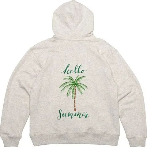 헤비후드집업 뒷면 야자수 여름 썸머 휴가 그림프린팅 (WFH0K5K)