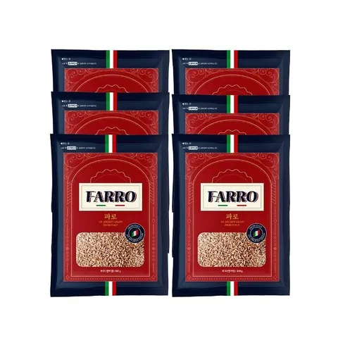 고대곡물 이탈리아 파로 밀 500g x 6봉