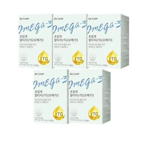 닥터린 초임계 알티지 오메가3 5개월분 (30캡슐 5개) 온가족 오메가3
