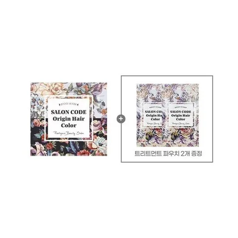 제니하우스 오리진 헤어컬러 염색약 새치커버 홈쇼핑 염색제+트리트먼트 2개 세트