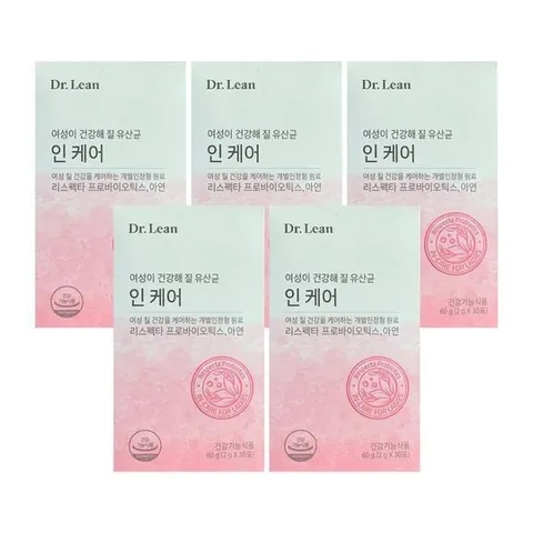 닥터린 인케어 질건강 유산균 리스펙타 2g x 30포 5박스 SDL