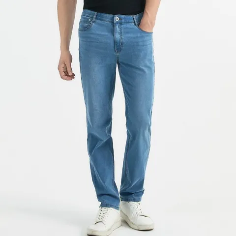 [뱅뱅] 남성 라이크라 썸머 데님_스카이