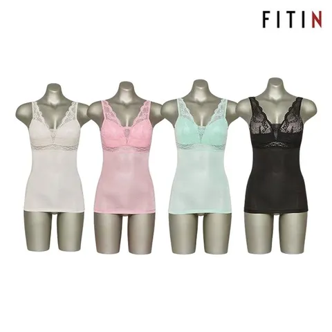 [피트인] 4종세트 인견메쉬 여름 란쥬 브라탑나시