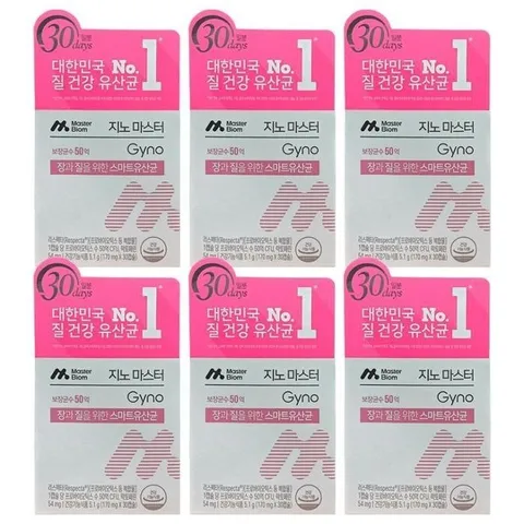 마스터바이옴 지노 마스터 질유산균 170mg x 30캡슐 6박스 HIS