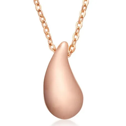 [비앤비골드] 18K 통통 물방울 체인 목걸이 NPN34018