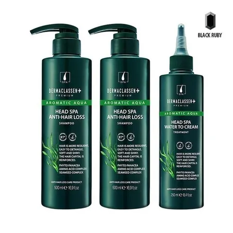 더마클라센 헤드스파 샴푸 500ml x2 + 트리트먼트 250ml