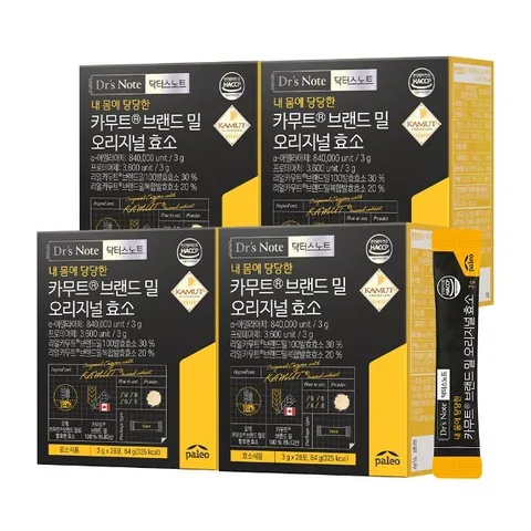 팔레오 닥터스노트 오리지널 카무트 효소 28포 4박스 112개