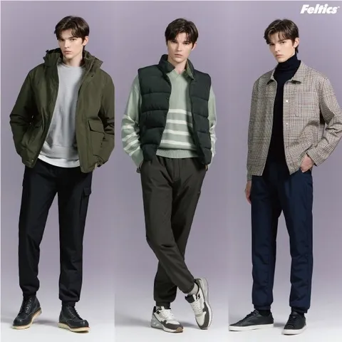 펠틱스 남성 패딩 조거팬츠