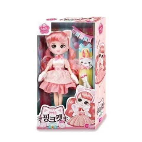 원앤원 귀여운핑크캣 쥬리 인형 사람인형 인형놀이 인형선물 체리인형 (W0A8AA0)