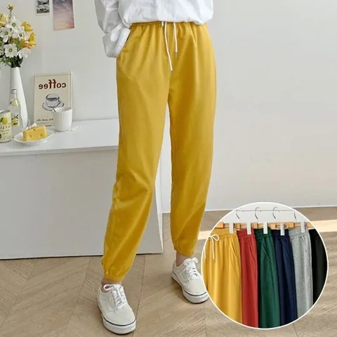 비스킷 트레이닝 조거팬츠 6color / 여성의류 츄리닝 / 편안한 밴딩바지