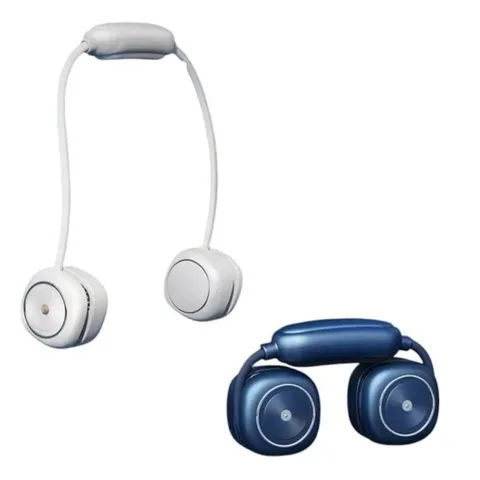 미니멀 컴팩트 휴대용 선풍기 접이식 목걸이 목에거는 (WFHYRL8)