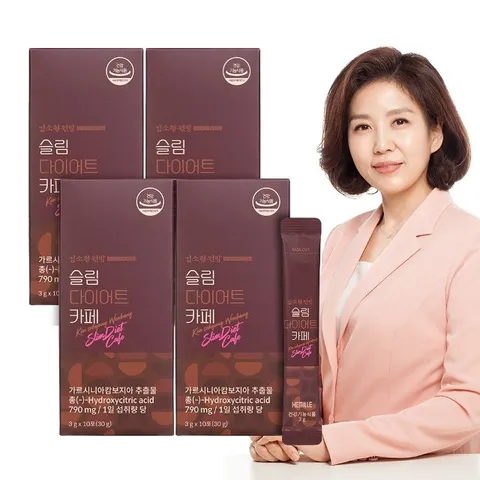 김소형원방 슬림다이어트카페 (3g x 10포) 4박스