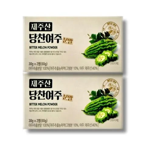 [건강식품] 제주산 당찬여주 분말 30g x 2통 2박스