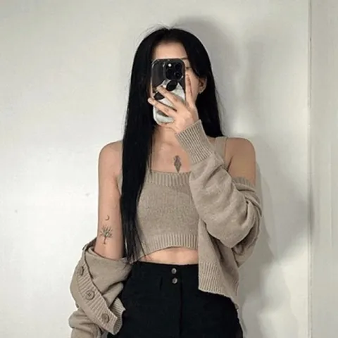 가디건 나시 추천 세트 SET 꾸안꾸 여성 뷔스티에 크 (WFH4OBN)