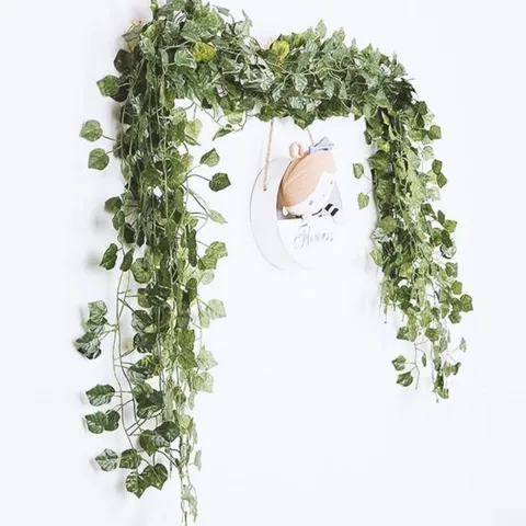 인조덩쿨 천장 행잉 화분 네츄럴한 생화 인테리어 장식 10줄 240cm (WFJIDCP)
