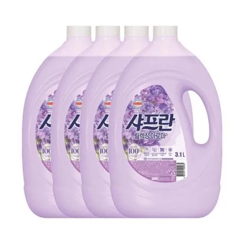 샤프란 섬유유연제 릴렉싱 아로마 3.1L x 4개